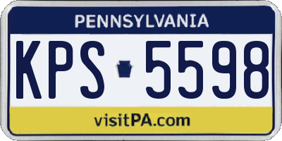 PA license plate KPS5598