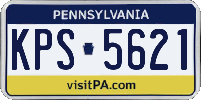 PA license plate KPS5621