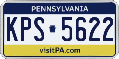 PA license plate KPS5622