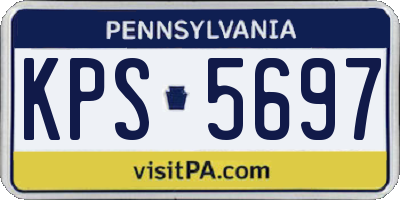 PA license plate KPS5697