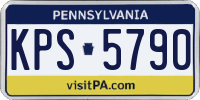 PA license plate KPS5790