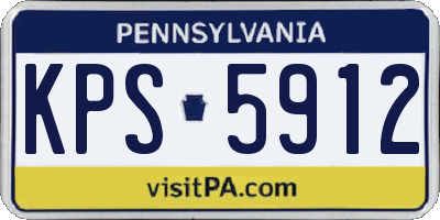 PA license plate KPS5912