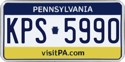 PA license plate KPS5990
