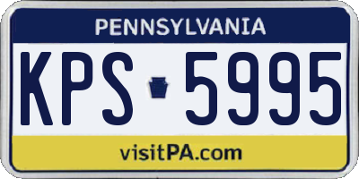 PA license plate KPS5995