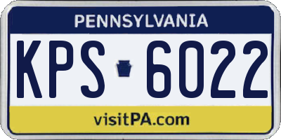 PA license plate KPS6022