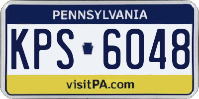 PA license plate KPS6048