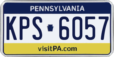 PA license plate KPS6057