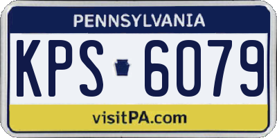 PA license plate KPS6079