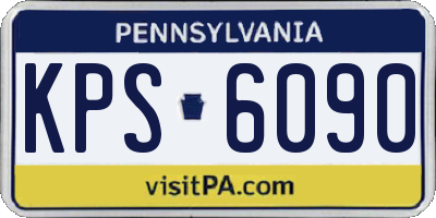 PA license plate KPS6090