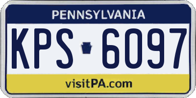 PA license plate KPS6097