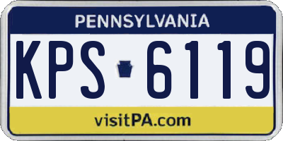 PA license plate KPS6119