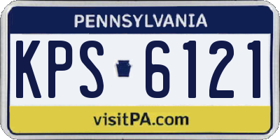 PA license plate KPS6121