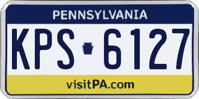 PA license plate KPS6127