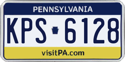 PA license plate KPS6128