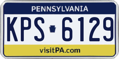 PA license plate KPS6129
