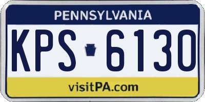 PA license plate KPS6130