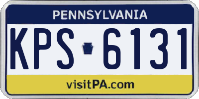 PA license plate KPS6131