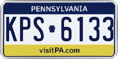PA license plate KPS6133