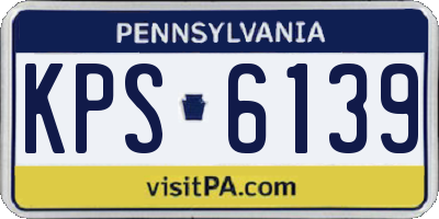 PA license plate KPS6139