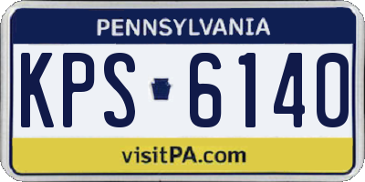 PA license plate KPS6140