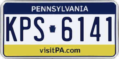 PA license plate KPS6141