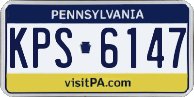 PA license plate KPS6147