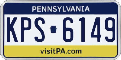 PA license plate KPS6149