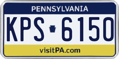 PA license plate KPS6150