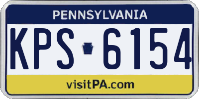 PA license plate KPS6154