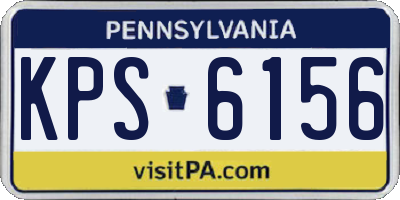 PA license plate KPS6156