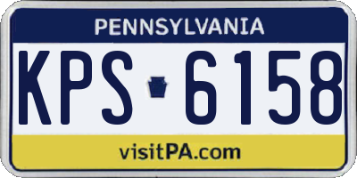 PA license plate KPS6158