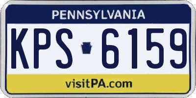 PA license plate KPS6159