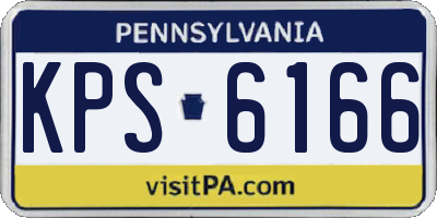 PA license plate KPS6166
