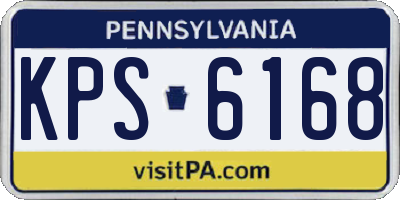 PA license plate KPS6168