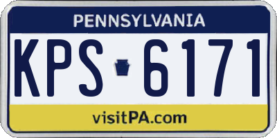 PA license plate KPS6171