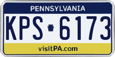 PA license plate KPS6173