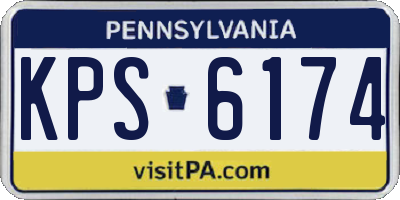 PA license plate KPS6174