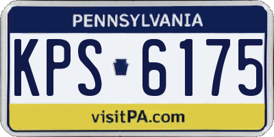 PA license plate KPS6175