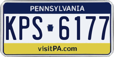 PA license plate KPS6177