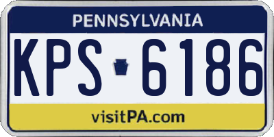 PA license plate KPS6186