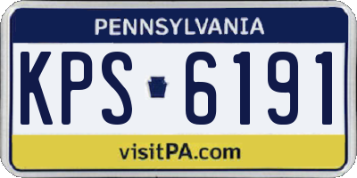 PA license plate KPS6191
