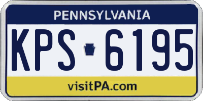 PA license plate KPS6195