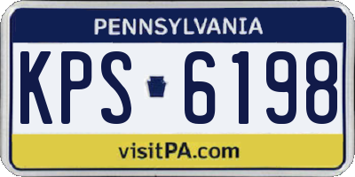 PA license plate KPS6198
