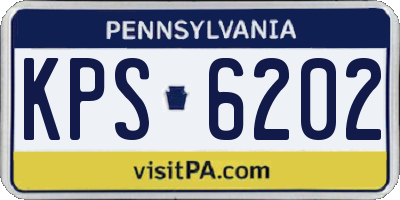 PA license plate KPS6202