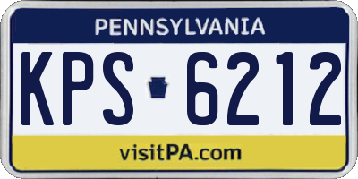 PA license plate KPS6212