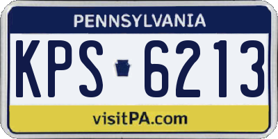 PA license plate KPS6213