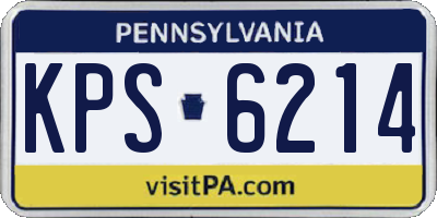 PA license plate KPS6214