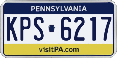 PA license plate KPS6217
