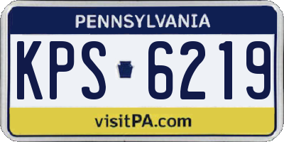 PA license plate KPS6219