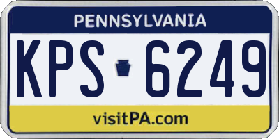 PA license plate KPS6249